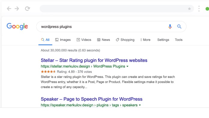 תוסף דירוג כוכבים WordPress Star Rating